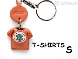 S(Blue) Japanese Leather Keychains T-shirt