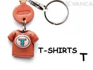 T(Blue) Japanese Leather Keychains T-shirt