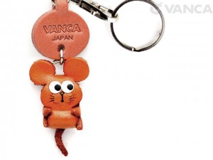 Rat Leather Keychains Little Zodiac Mascot