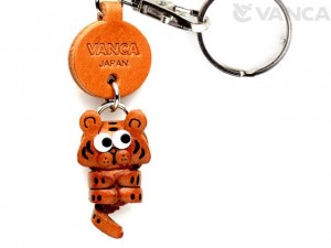 Tiger Leather Keychains Little Zodiac Mascot