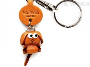 Dog Leather Keychains Little Zodiac Mascot