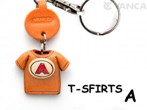 A(Red) Japanese Leather Keychains T-shirt