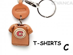 C(Red) Japanese Leather Keychains T-shirt