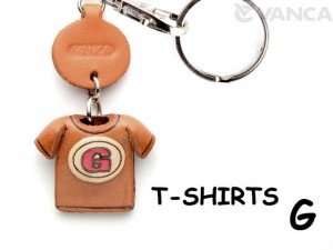 G(Red) Japanese Leather Keychains T-shirt