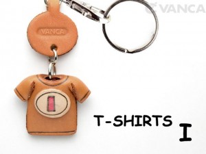 I(Red) Japanese Leather Keychains T-shirt