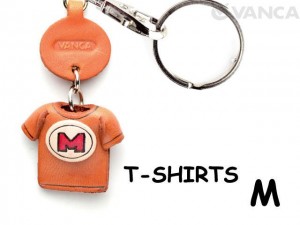 M(Red) Japanese Leather Keychains T-shirt