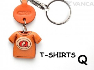 Q(Red) Japanese Leather Keychains T-shirt