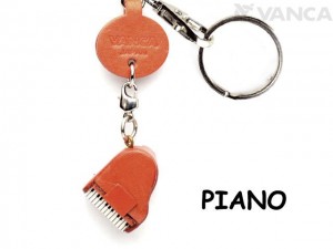 Piano Japanese Leather Keychains Goods 