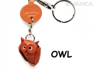 Owl Japanese Leather Keychains Goods 