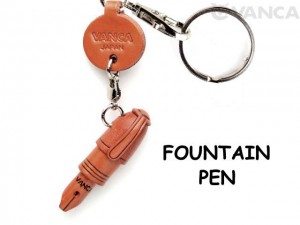 Fountain Pen Leather Keychain