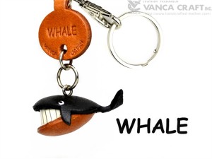 Whale Japanese Leather Keychains Fish 