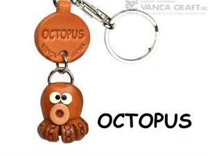 Octopus Japanese Leather Keychains Fish 