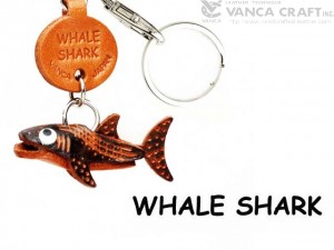 Whale shark Japanese Leather Keychains Fish 