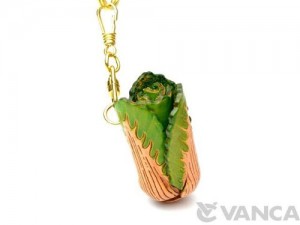 Chinese Cabbage Leather Keychain(L)