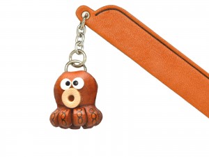 Octopus Leather Charm Bookmarker