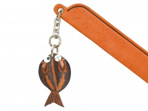 Dried Fish Leather Charm Bookmarker