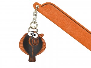 Flatfish Leather Charm Bookmarker