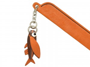 Flying fish Leather Charm Bookmarker