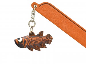 Coelacanth Leather Charm Bookmarker