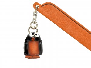 Penguin Leather Charm Bookmarker