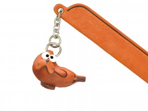 Seal Leather Charm Bookmarker