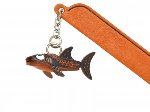 Whale Shark Leather Charm Bookmarker