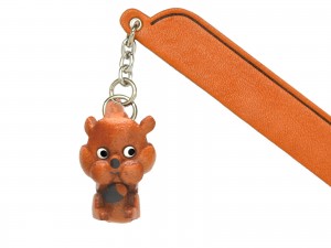 Squirrel Leather Charm Bookmarker