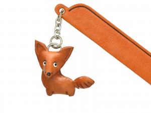 Fox Leather Charm Bookmarker