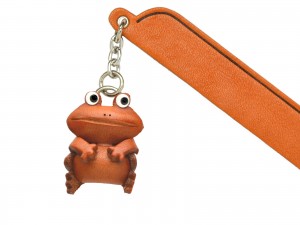 Frog Leather Charm Bookmarker