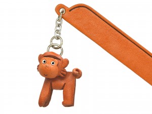 Monkey Leather Charm Bookmarker