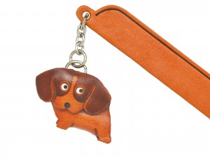 Beagle Leather dog Charm Bookmarker