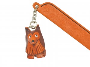 Shetland sheepdog Leather dog Charm Bookmarker