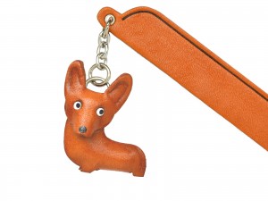 Welsh corgi Leather dog Charm Bookmarker