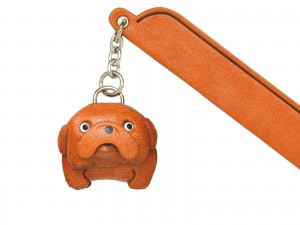 Bulldog Leather dog Charm Bookmarker