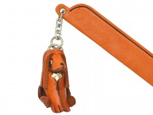 Afghan hound Leather dog Charm Bookmarker