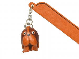 St.Bernard Leather dog Charm Bookmarker