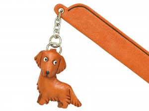 Golden retriever Leather dog Charm Bookmarker