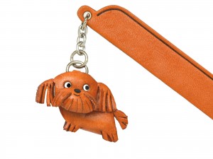 Maltese Leather dog Charm Bookmarker