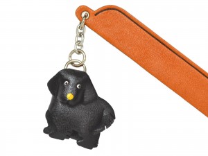 Newfoundland Leather dog Charm Bookmarker