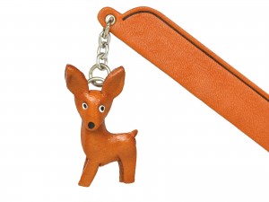 Miniature pinscher Leather dog Charm Bookmarker