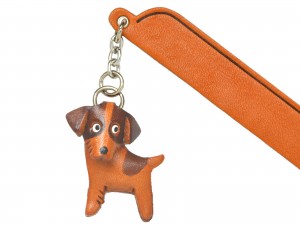 Jack russell terrier Leather dog Charm Bookmarker