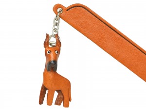 Great dane Leather dog Charm Bookmarker
