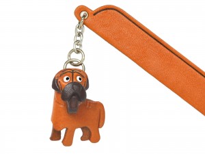 Mastiff Leather dog Charm Bookmarker