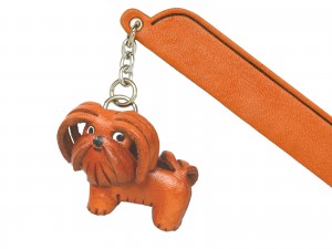 Havanese Leather dog Charm Bookmarker