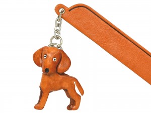 Weimaraner Leather dog Charm Bookmarker