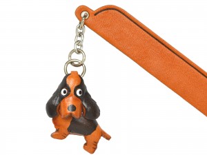 English cocker spaniel Leather dog Charm Bookmarker