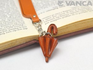 Umbrella Leather Charm Bookmarker