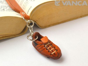 Soccer shoe Leather Charm Bookmarker