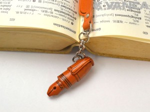 Fountain pen Leather Charm Bookmarker