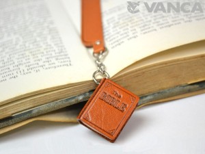 The Bible Leather Charm Bookmarker